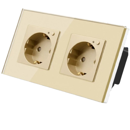 Розетка Bseed 2х - gold